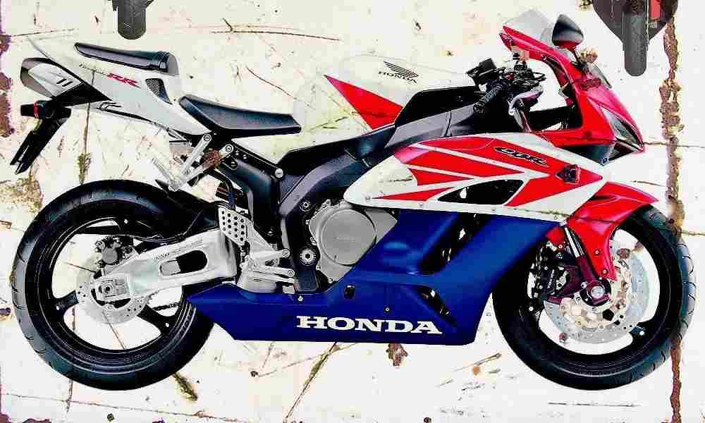 Honda CBR1000RR FireBlade fb 2004 Aged Vintage A4 Photo Print