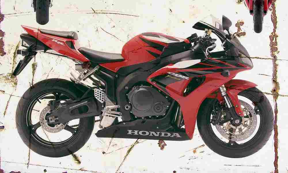 Honda CBR1000RR Fireblade 2006 Aged Vintage A4 Photo Print
