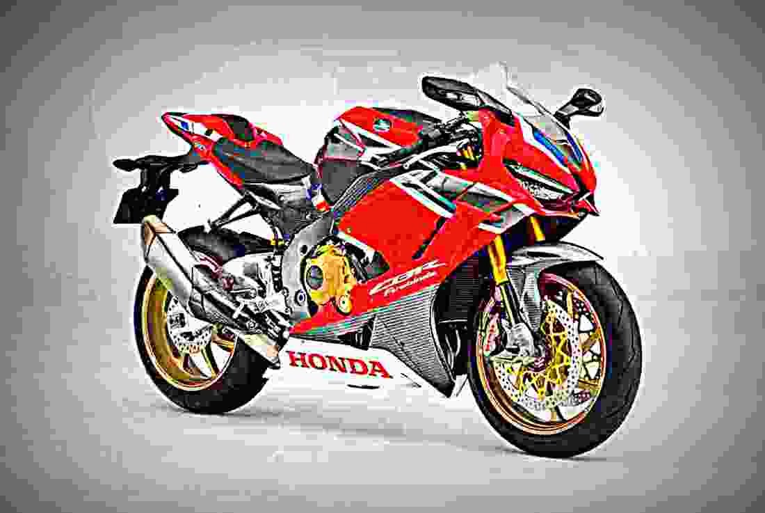 Honda CBR1000RR Fireblade 2019 1 motorbike A4 Photo Print