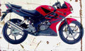 Honda CBR125R 2004 Aged Vintage A4 Photo Print