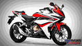Honda CBR500R 2018 3 motorbike A4 Photo Print