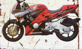 Honda CBR600F 1995 Aged Vintage A4 Photo Print