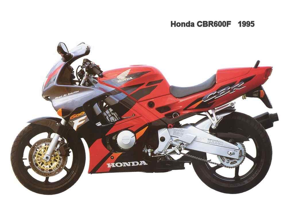 Honda CBR600F 1995 motorbike A4 Photo Print