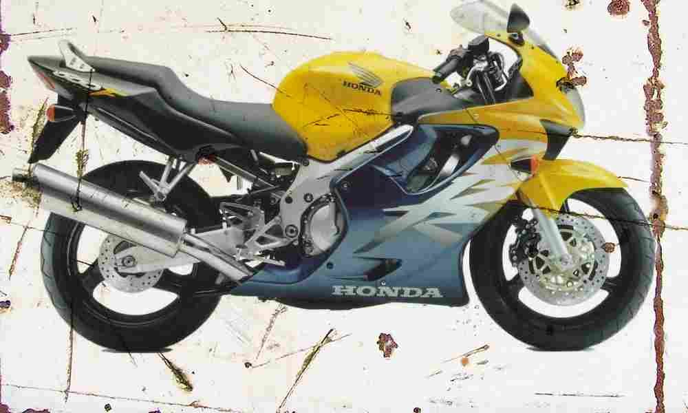 Honda CBR600F 1999 Aged Vintage A4 Photo Print