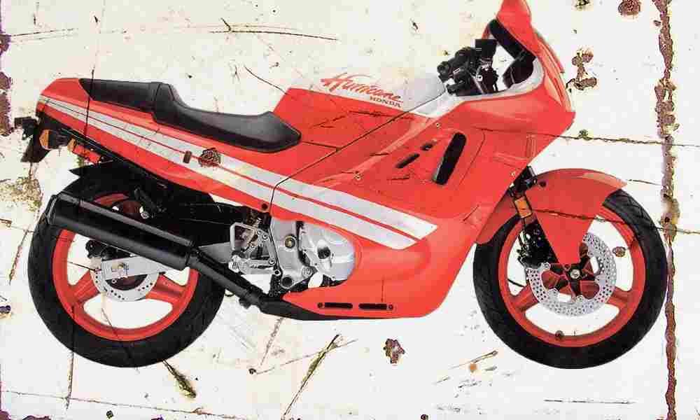 Honda CBR600F Hurricane 1988 Aged Vintage A4 Photo Print