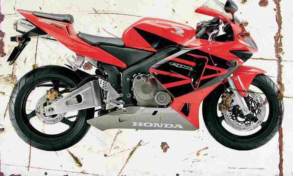 Honda CBR600RR 2003 Aged Vintage A4 Photo Print