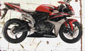 Honda CBR600RR 2007 Aged Vintage A4 Photo Print