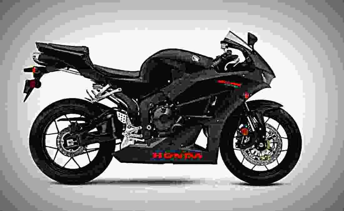 Honda CBR600RR 2019 1 motorbike A4 Photo Print