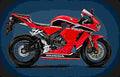 Honda CBR600RR ABS 2018 1 motorbike A4 Photo Print