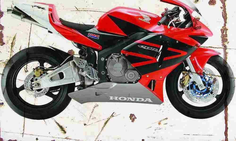 Honda CBR600RR HRC 2003 Aged Vintage A4 Photo Print