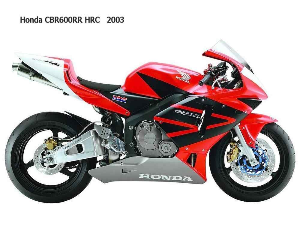 Honda CBR600RR HRC 2003 motorbike A4 Photo Print