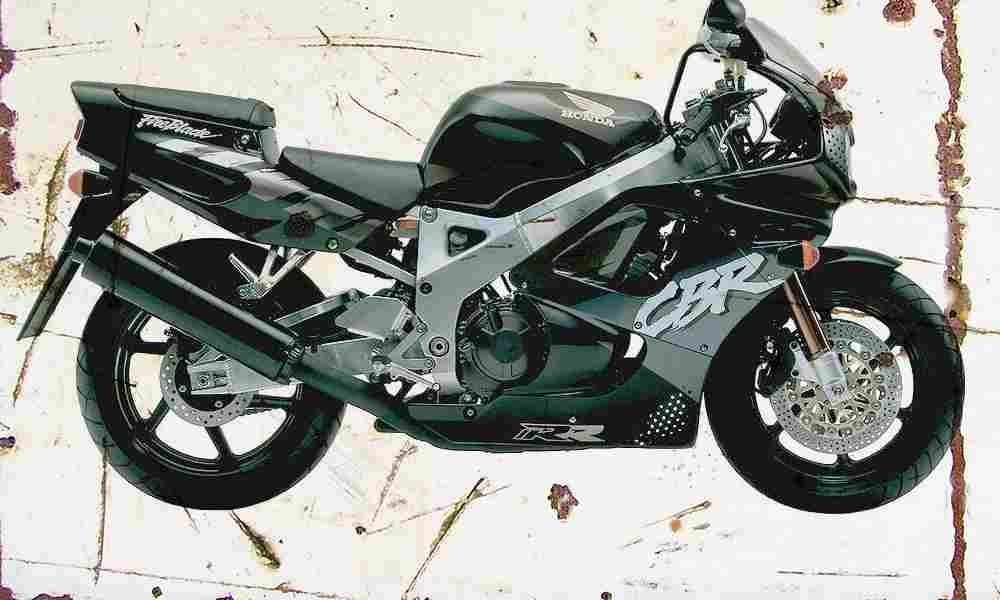 Honda CBR900RR FireBlade 1992 Aged Vintage A4 Photo Print