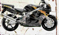 Honda CBR900RR FireBlade 1996 Aged Vintage A4 Photo Print