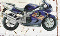 Honda CBR900RR FireBlade 1998 Aged Vintage A4 Photo Print