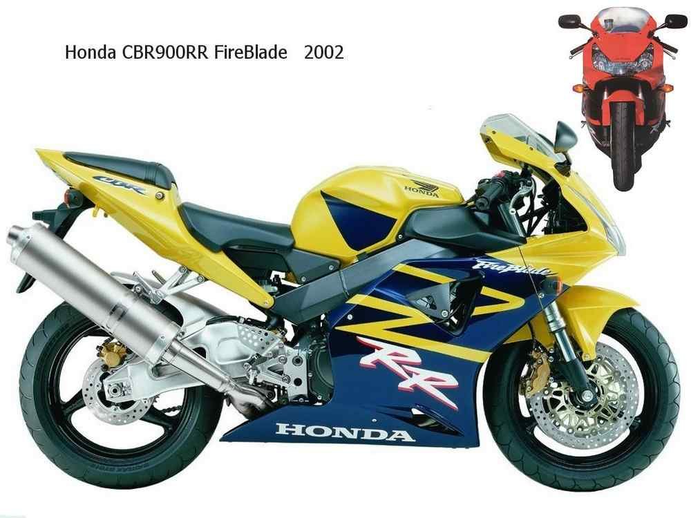 Honda CBR900RR FireBlade 2002 motorbike A4 Photo Print