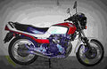 Honda CBX 550 F 1984 6 motorbike A4 Photo Print