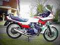 Honda CBX 550 F (reduced effect) 1983 2 motorbike A4 Photo Print