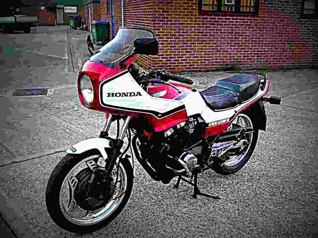 Honda CBX 550 F (reduced effect) 1985 5 motorbike A4 Photo Print
