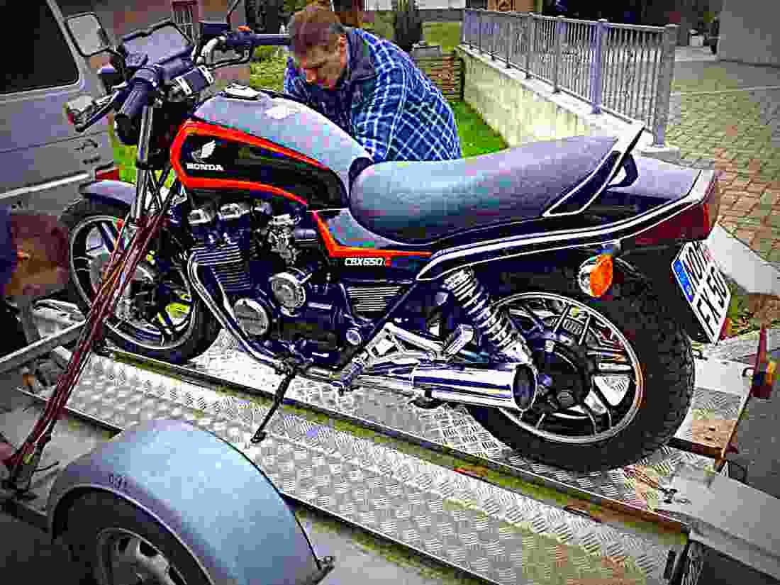 Honda CBX 650 E (reduced effect) 1987 3 motorbike A4 Photo Print