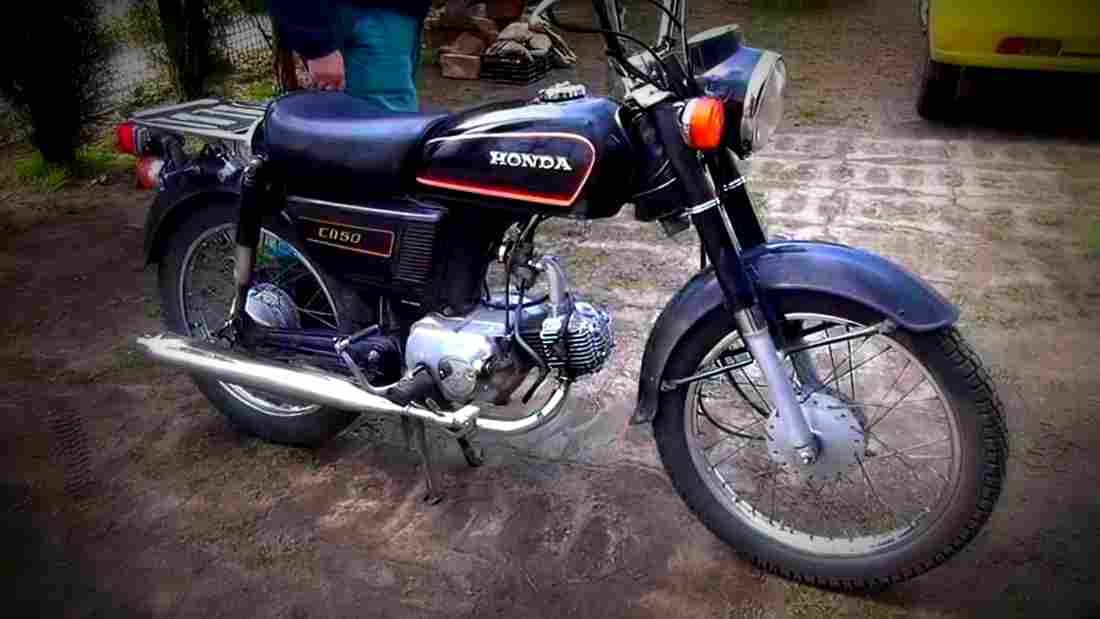 Honda CD 50 Benly 2002 3 motorbike A4 Photo Print