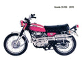 Honda CL350 1970 motorbike A4 Photo Print