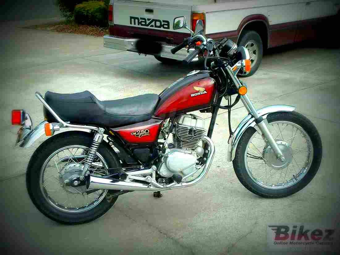 Honda CM 125 C 1985 3 motorbike A4 Photo Print