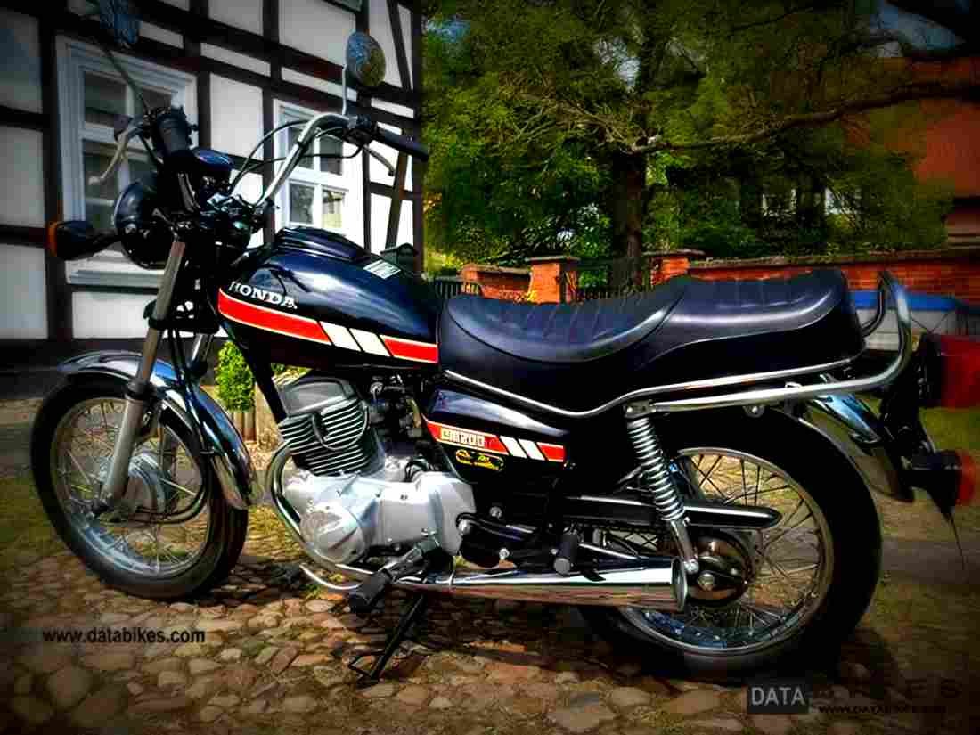 Honda CM 200 T 1986 2 motorbike A4 Photo Print