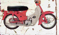 Honda CM70 1970 Aged Vintage A4 Photo Print