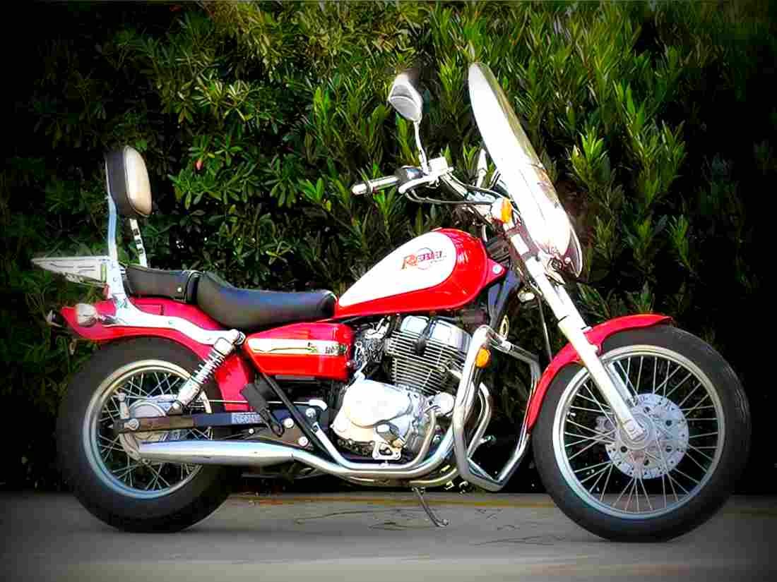 Honda CMX 250 Rebel 1996 5 motorbike A4 Photo Print
