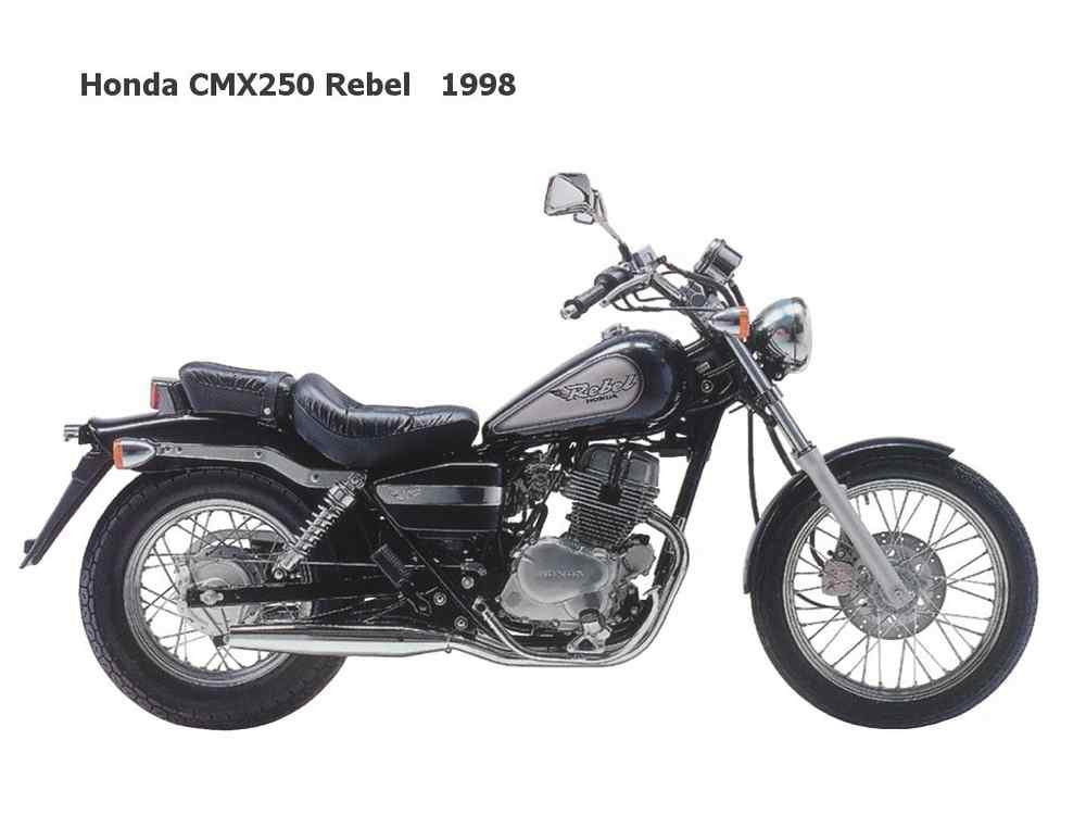 Honda CMX250 Rebel 1998 motorbike A4 Photo Print