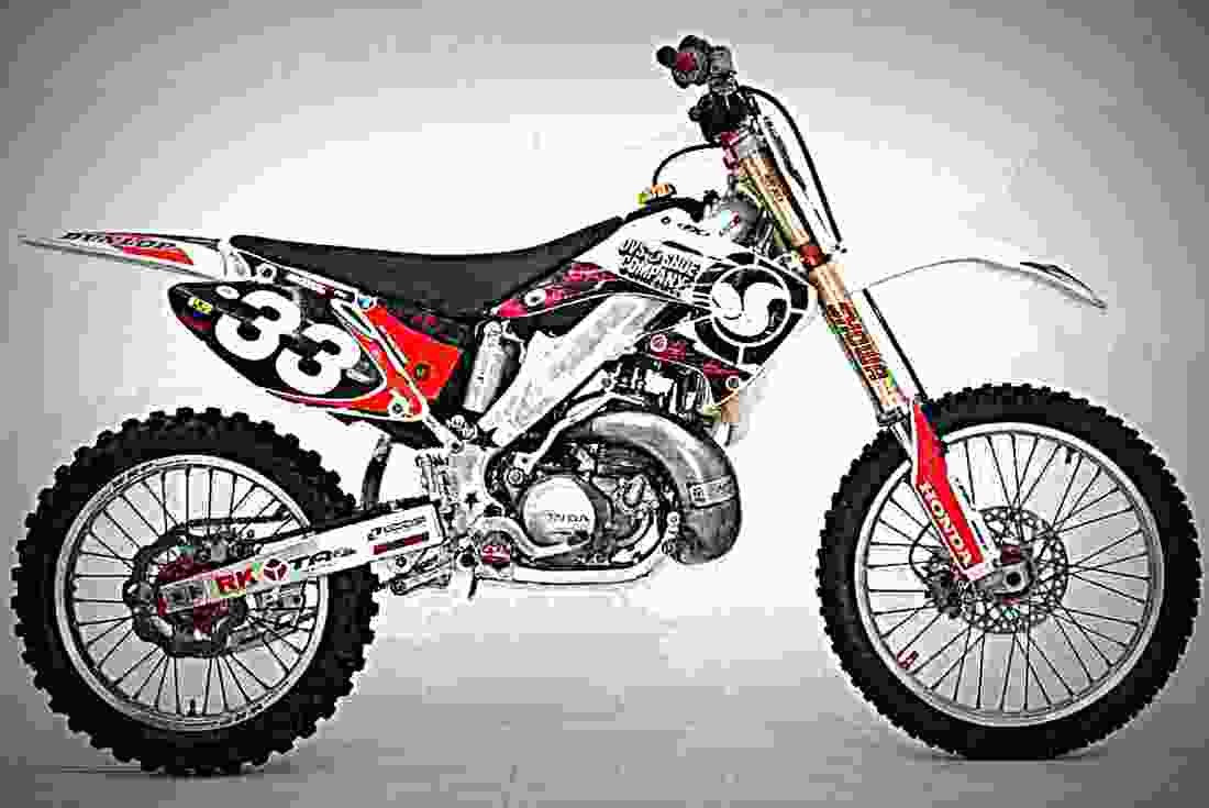 Honda CR 250 R 2002 1 motorbike A4 Photo Print