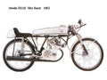 Honda CR110 1962 motorbike A4 Photo Print