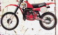 Honda CR250R 1981 Aged Vintage A4 Photo Print