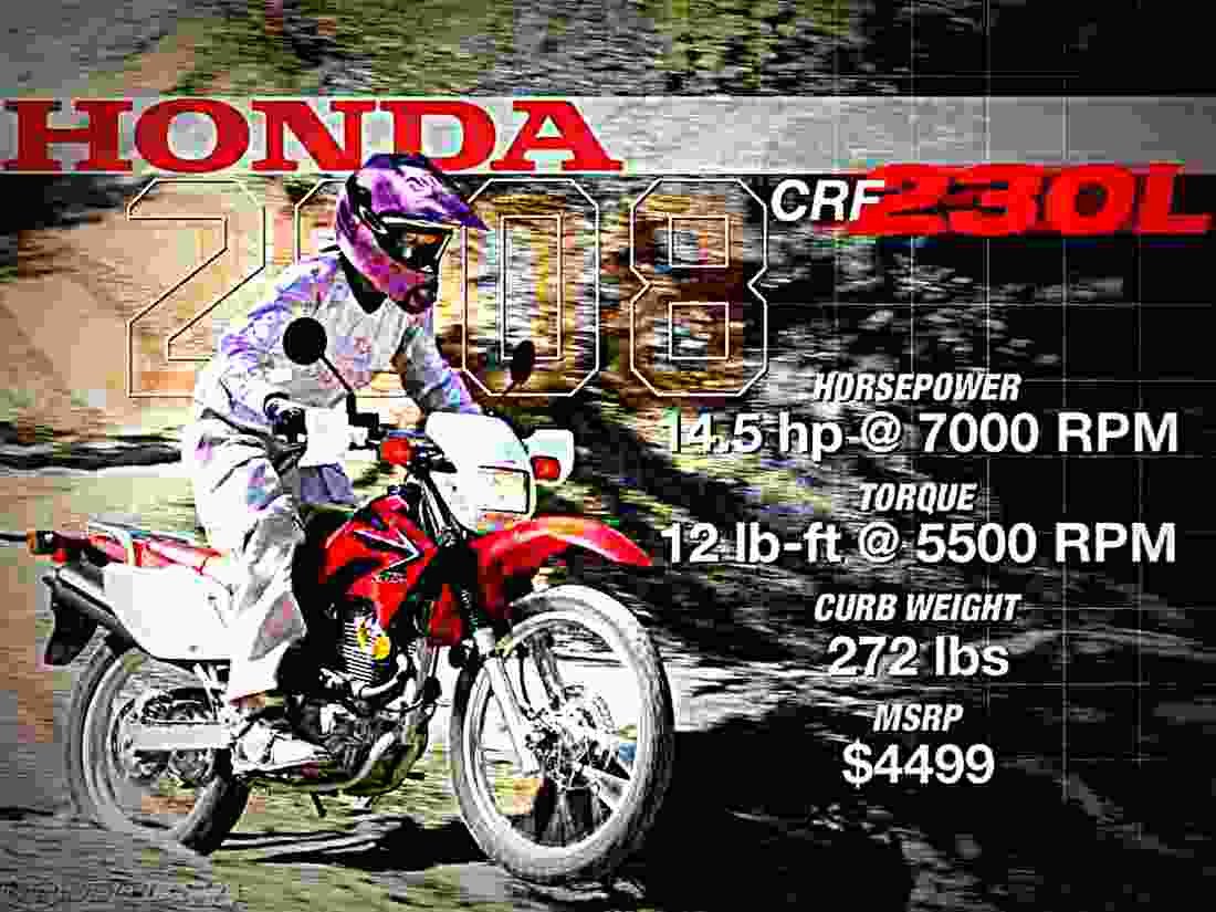Honda CRF 230L CRF230L 5 motorbike A4 Photo Print