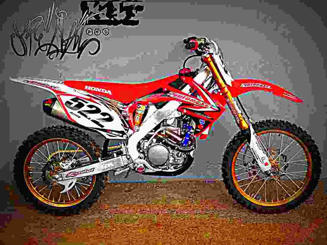 Honda CRF 250F CRF250F 2 motorbike A4 Photo Print