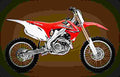 Honda CRF 450R 2009 2 motorbike A4 Photo Print