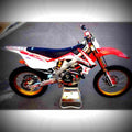 Honda CRF 450R 2009 5 motorbike A4 Photo Print