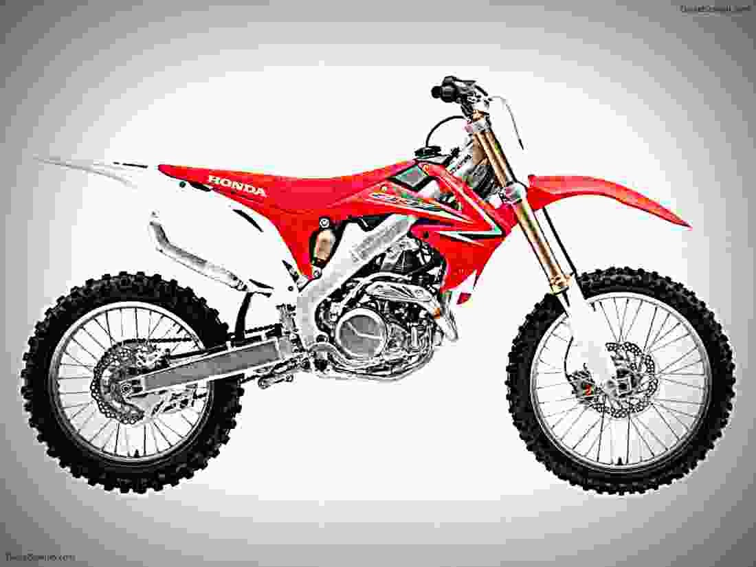 Honda CRF 450R 2009 6 motorbike A4 Photo Print