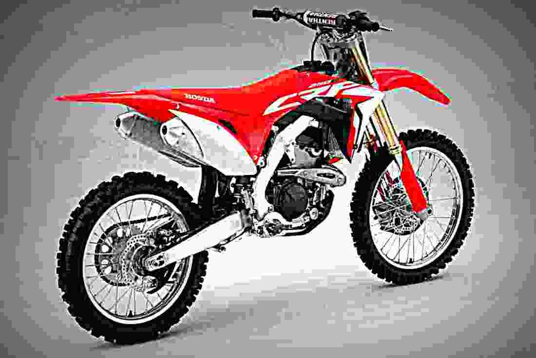 Honda CRF250R 2018 3 motorbike A4 Photo Print