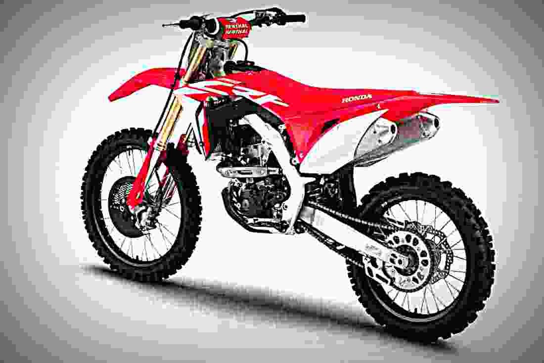 Honda CRF250R 2019 3 motorbike A4 Photo Print