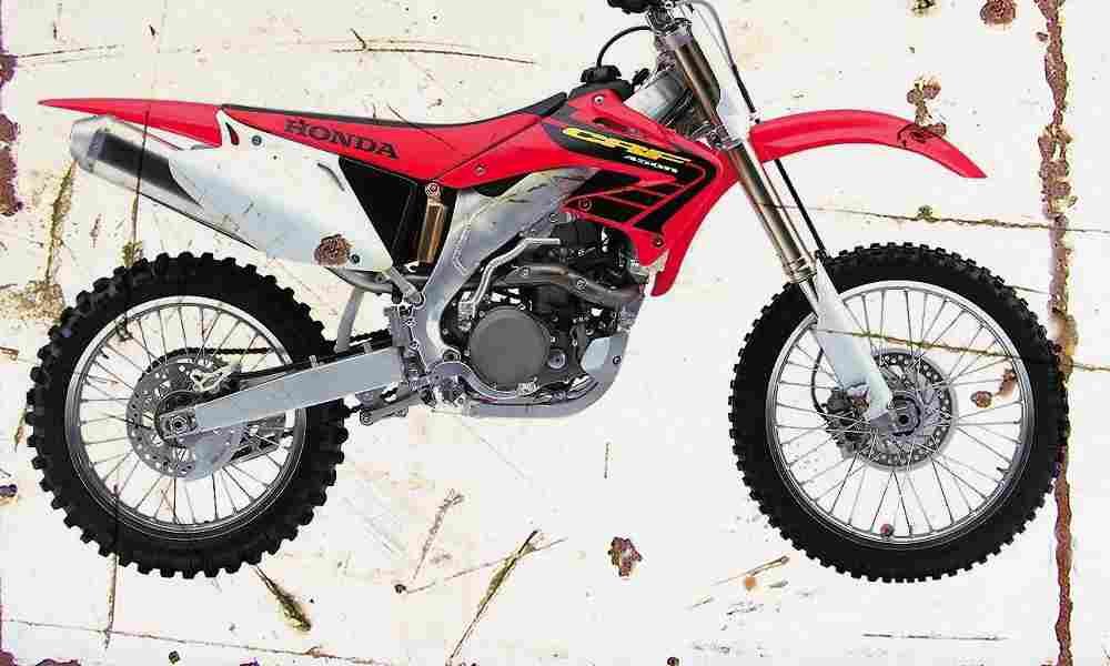 Honda CRF450R 2002 Aged Vintage A4 Photo Print