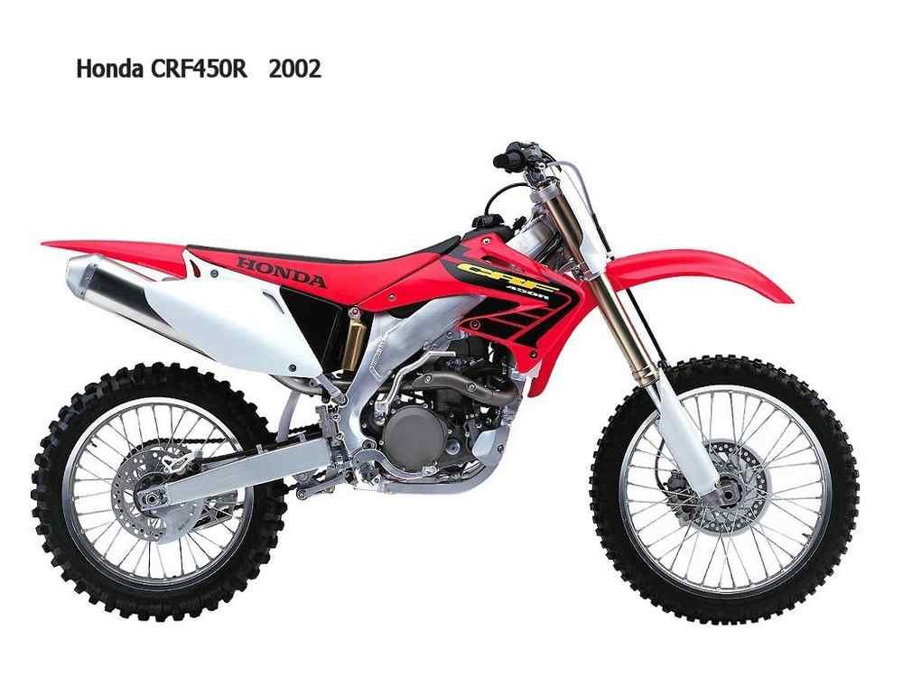 Honda CRF450R 2002 motorbike A4 Photo Print
