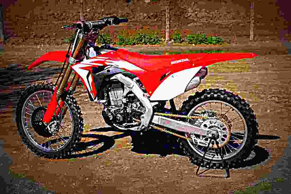 Honda CRF450R 2017 2 motorbike A4 Photo Print