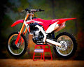 Honda CRF450R 2017 4 motorbike A4 Photo Print