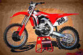 Honda CRF450R 2018 2 motorbike A4 Photo Print
