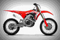 Honda CRF450R 2018 3 motorbike A4 Photo Print