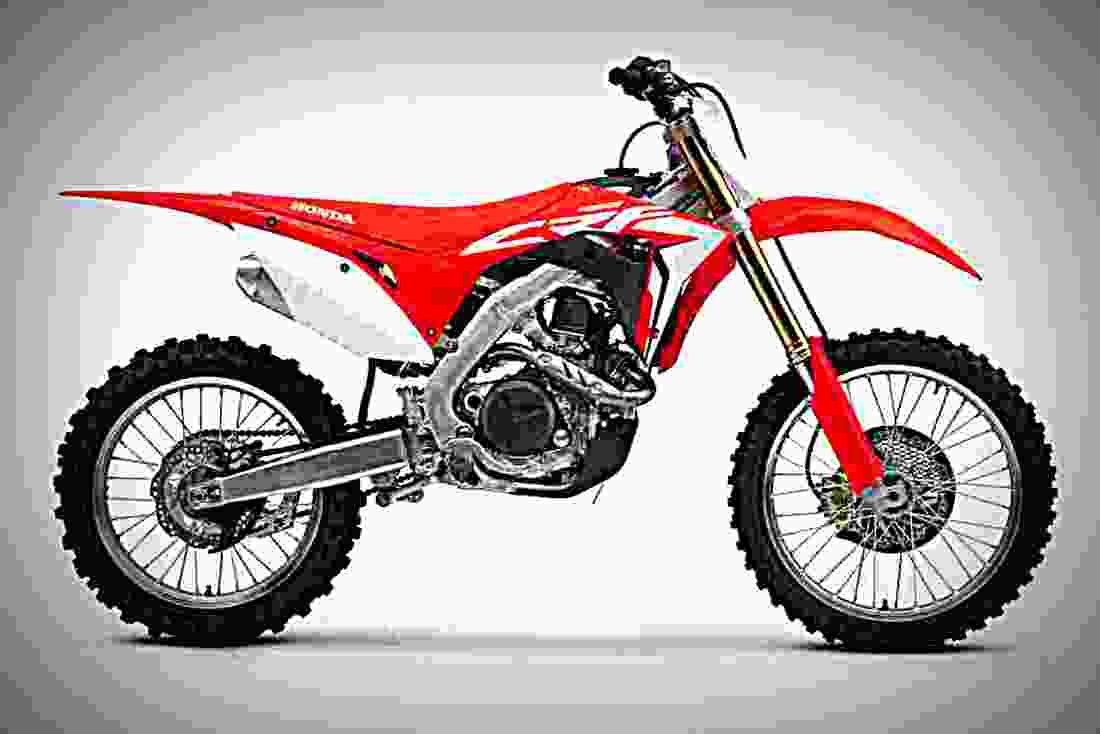 Honda CRF450R 2018 3 motorbike A4 Photo Print
