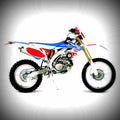 Honda CRF450RE 2017 3 motorbike A4 Photo Print