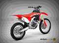 Honda CRF450RX 2017 3 motorbike A4 Photo Print