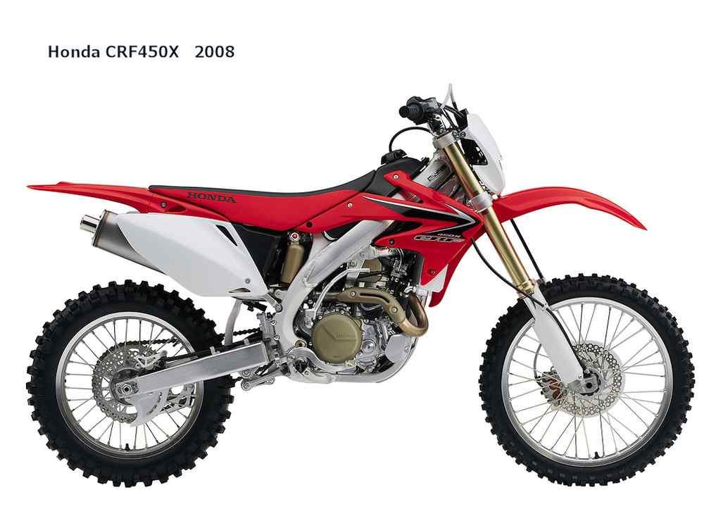 Honda CRF450X 2008 motorbike A4 Photo Print